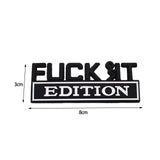 Maxbell Car Exterior Emblems 3D Fender Badge Decal for Vehicles Accessories Black and White