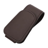 Maxbell Car Glasses Holder Glasses Eyeglass Hanger Clip for Car Visor Brown