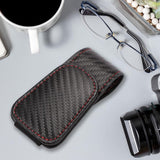 Maxbell Car Glasses Holder Glasses Eyeglass Hanger Clip for Car Visor Carbon Fiber