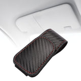 Maxbell Car Glasses Holder Glasses Eyeglass Hanger Clip for Car Visor Carbon Fiber