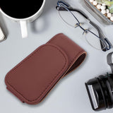 Maxbell Car Glasses Holder Glasses Eyeglass Hanger Clip for Car Visor Dark Red