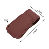 Maxbell Car Glasses Holder Glasses Eyeglass Hanger Clip for Car Visor Dark Red