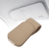 Maxbell Car Glasses Holder Glasses Eyeglass Hanger Clip for Car Visor Beige