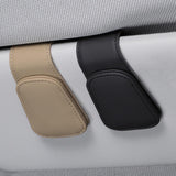 Maxbell Car Glasses Holder Glasses Eyeglass Hanger Clip for Car Visor Beige