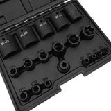 Maxbell 19x Heavy Duty EP Socket Set EP4-Ep32 with 1/2'' 3/8'' 1/4'' DR 6 Point