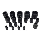 Maxbell 19x Heavy Duty EP Socket Set EP4-Ep32 with 1/2'' 3/8'' 1/4'' DR 6 Point