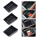 Maxbell Center Console Armrest Storage Box Black for BMW x5 x6 x7 2019-2022 PP