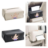 Maxbell Car Tissue Holder Car Auto Supplies Storage Cases for Car Armrest Box Beige