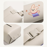 Maxbell Car Tissue Holder Car Auto Supplies Storage Cases for Car Armrest Box Beige