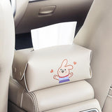 Maxbell Car Tissue Holder Car Auto Supplies Storage Cases for Car Armrest Box Beige