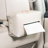 Maxbell Car Tissue Holder Car Auto Supplies Storage Cases for Car Armrest Box Beige