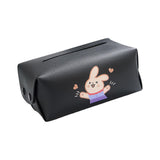 Maxbell Car Tissue Holder Car Auto Supplies Storage Cases for Car Armrest Box Black