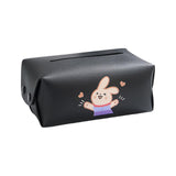 Maxbell Car Tissue Holder Car Auto Supplies Storage Cases for Car Armrest Box Black