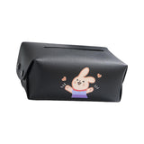 Maxbell Car Tissue Holder Car Auto Supplies Storage Cases for Car Armrest Box Black