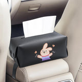Maxbell Car Tissue Holder Car Auto Supplies Storage Cases for Car Armrest Box Black