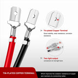 Maxbell 2 Pieces Extension Wiring Harness for Headlight Motorcycle Accessories