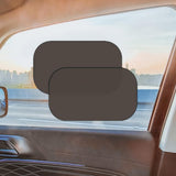 Maxbell 2Pcs Car Side Window Sunshades for Most Sedans Trucks Easy to Install Black