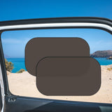 Maxbell 2Pcs Car Side Window Sunshades for Most Sedans Trucks Easy to Install Black