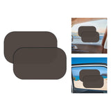 Maxbell 2Pcs Car Side Window Sunshades for Most Sedans Trucks Easy to Install Black