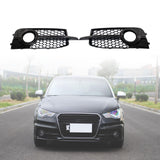 Maxbell 8x0807681B Left Right Front Bumper Fog Lights Grill Cover for Audi A1