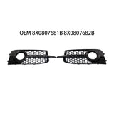 Maxbell 8x0807681B Left Right Front Bumper Fog Lights Grill Cover for Audi A1