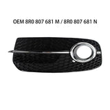 Maxbell Fog Light Lamp Grille Cover Trim Vehicle Durable for Audi Q5 2013-16 8R0 807 681 M