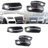 Maxbell Car Front Bumper Fog Light Grille Cover for Audi Q5 2009-2012 Durable 8R0807681A Left