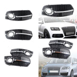 Maxbell Car Front Bumper Fog Light Grille Cover for Audi Q5 2009-2012 Durable 8R0807681A Left