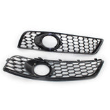 Maxbell 2 Pieces Fog Light Grill Cover for Audi A3 8P 2009-2013 Spare Parts Black