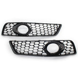 Maxbell 2 Pieces Fog Light Grill Cover for Audi A3 8P 2009-2013 Spare Parts Black