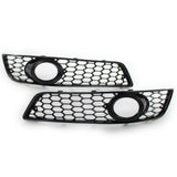 Maxbell 2 Pieces Fog Light Grill Cover for Audi A3 8P 2009-2013 Spare Parts Black