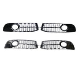 Maxbell 2Pcs Fog Light Cover Grilles for Audi A6 C6 S-Line Facelifted 08-11 Argent
