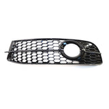Maxbell 2Pcs Fog Light Cover Grilles for Audi A6 C6 S-Line Facelifted 08-11 Black
