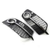 Maxbell Front Lower Bumper Grilles Fog Light Grill Right Left for Audi Q5