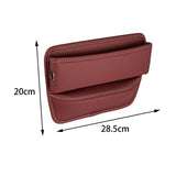 Maxbell Car Seat Gap Filler Interior Accessories Universal for Keys Cards Red
