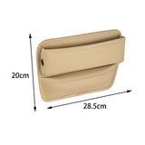 Maxbell Car Seat Gap Filler Interior Accessories Universal for Keys Cards Beige