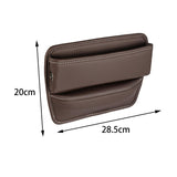 Maxbell Car Seat Gap Filler Interior Accessories Universal for Keys Cards Dark Brown