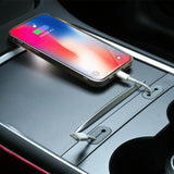 Maxbell USB Cable Holder Car Accessories Premium Durable for Model 3 2021-2023 Gray