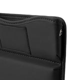 Maxbell Durable Car Seat gaps Filler Organizer Wear Resistant for Sundries PU Leather Black