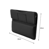 Maxbell Durable Car Seat gaps Filler Organizer Wear Resistant for Sundries PU Leather Black