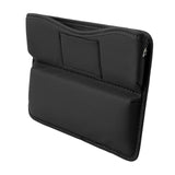 Maxbell Durable Car Seat gaps Filler Organizer Wear Resistant for Sundries PU Leather Black