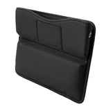 Maxbell Durable Car Seat gaps Filler Organizer Wear Resistant for Sundries PU Leather Black