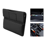 Maxbell Durable Car Seat gaps Filler Organizer Wear Resistant for Sundries PU Leather Black