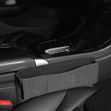 Maxbell Durable Car Seat gaps Filler Organizer Wear Resistant for Sundries Flocking Black
