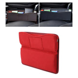 Maxbell Durable Car Seat gaps Filler Organizer Wear Resistant for Sundries Flocking Red