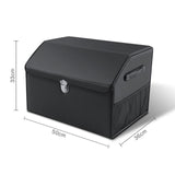 Maxbell Multipurpose Collapsible Car Trunk Organizer with Lid for Sedan Cars S