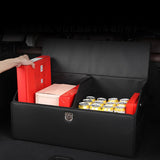 Maxbell Multipurpose Collapsible Car Trunk Organizer with Lid for Sedan Cars L