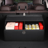 Maxbell Multipurpose Collapsible Car Trunk Organizer with Lid for Sedan Cars L