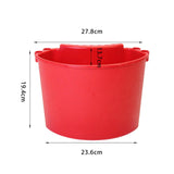 Maxbell Pails Car Universal Bucket Portable Detailing Tool for Car Accessories Red