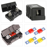 Maxbell Car ANS Fuse Holder Block Durable Waterproof for Motorcycles Cars 4 Set 40A 50A